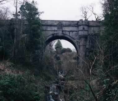 Overtoun Bridge in West Dunbartonshire, Scotland