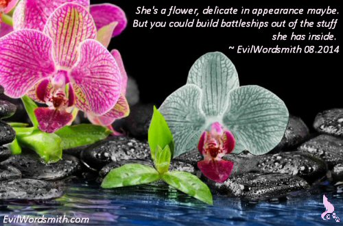 A Battleship Flower by EvilWordsmith © 201408