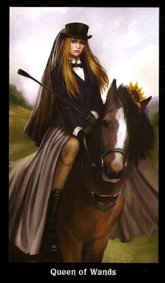 The Steampunk Tarot by Aly Fell - Queen of Wands