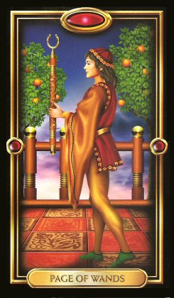 The Gilded Tarot by Ciro Marchetti - The Page of Wands