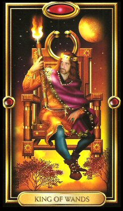 The Gilded Tarot by Ciro Marchetti - King of Wands