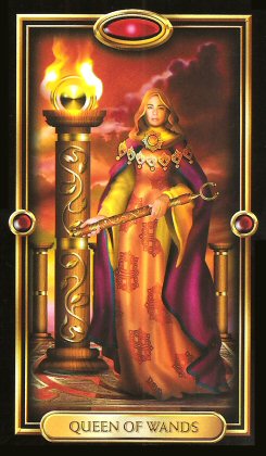 The Gilded Tarot by Ciro Marchetti - Queen of Wands