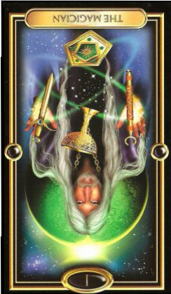 The Gilded Tarot by Ciro Marchetti - The Magician I - Inverted